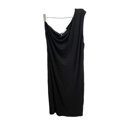 Six FIFTY One Shoulder Black Mini Dress Size Large NWT - Picture 4 of 12